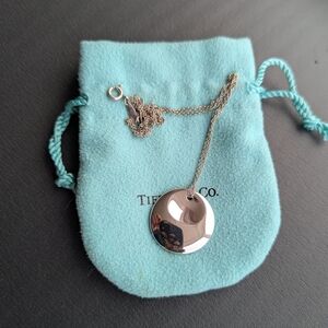 Tiffany & Co. Elsa Peretti Silver Vintage  Round Necklace